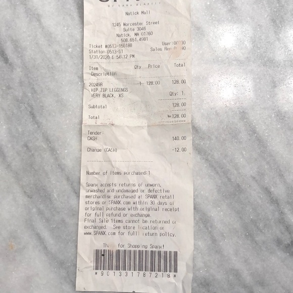 Black faux leather spanx - Picture 6 of 6